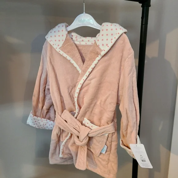 NEW WITH TAGS Indigo pink baby bathrobes - Picture 1 of 2